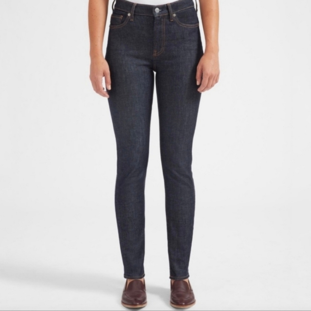 Everlane Dark Wash Slim Leg Jeans High Rise Dark Indigo  Size 29 Regular